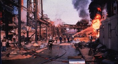 Explosion à la raffinerie de La Mède